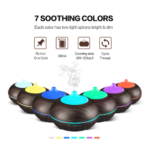 Máy khuếch tán tinh dầu siêu âm gia dụng 400ml, chất liệu nhựa, di động, tạo độ ẩm, điều khiển bằng ứng dụng - Product Image 2