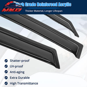 Pare-soleil en acrylique pour Honda Fit GD3 07-08, déflecteur de pluie, protection des vitres latérales des portes de voiture, lot de 4 pièces - Product Image 3