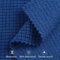 Hersteller liefern 245g karierte Polar Fleece Kordel zug Stretch karierte Jacke Jacke Kissen Sofa bezug Stoff Mais Samt
