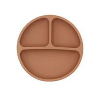 Ensemble de repas pour bébé sans BPA, vaisselle en Silicone, assiette divisée pour chaise haute