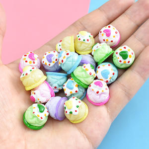 Adornos de resina con forma de pastel de colores, dulces y postres, cabujones de resina de base plana para scrapbooking, manualidades de resina DIY y decoración de fundas de teléfono - Product Image 3