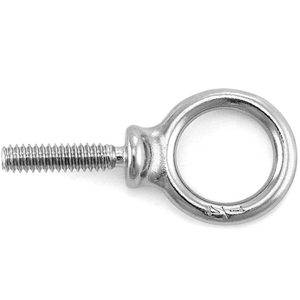304 Stainless Steel Eye Bolts Metric 12mm <b>Cap</b> Diameter Class 8.8 Standard Thread Plain Finish Round Head - Product Image 2