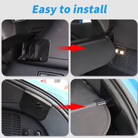 Cache-bagages rétractable en toile et cuir pour Ford Mustang Mach-E 2021-2025