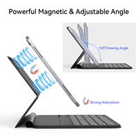 Nouvel Étui Magnétique Connecteur Intelligent Sans Fil 2025, Meilleure Vente, avec Clavier Trackpad Tactile pour iPad Air Pro 11 Pouces