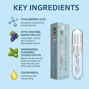 Sérum repulpant à l'acide hyaluronique 5 ml, étiquette privée OEM, hydrate, volume, lisse, végan, brillant - Product Image 6