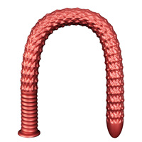 Plug Anal Ultra Largo para Inserción Profunda, Dildo de Hilo Ultra Grueso, Látigo Anal para Parejas, Suave, Impermeable, Ecológico y Portátil