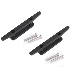 Hhp Anchor Boat Cleat 100mm สกรูสแตนเลสสีดำสำหรับการจัดการเชือกเรือคายัคและเรือแคนู - Product Image 4
