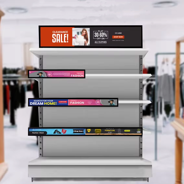 Custom Ultra Wide Type Bar LCD Ad Display Advertising Screen Digital Signage Lcd bar Screens for Southeast Asia Market