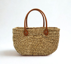 Viet Anh Cesta de Jacinto de Agua Vacía, Suave, Ligera, Reutilizable, de Gran Capacidad, Tejida Naturalmente, para Cestas de Regalo y Artículos de Temporada - Product Image 1