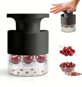 Décortiqueur de cerises manuel 7 en 1 en plastique, éliminateur de noyaux de cerises, outil de cuisine pour fruits - Product Image 1