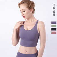 Soutien-gorge de yoga respirant et sans couture de haute qualité soutien-gorge de sport dos nu de fitness léger commande minimum 3 pièces en gros