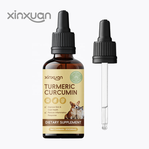 Gouttes de curcumine liquides personnalisées, supplément pour animaux de compagnie, soins de santé naturels aide à protéger la fonction hépatique pour chats et chiens - Product Image 1
