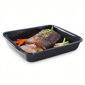 RIESS Casserole Dish Profi Roasting <b>Pan</b> For Meat And Vegetables 30x22 Cm Non Stick Coating Oven Safe - Product Image 2