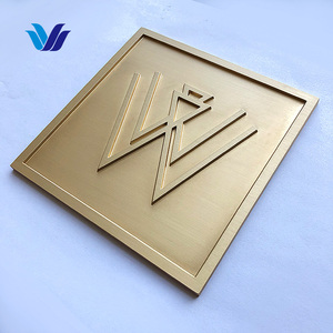 Grande Targa in Ottone Personalizzata Hong <span class=keywords><strong>Sen</strong></span> con Stampa UV e Incisione, Stile Moderno, Insegna Regalo Aziendale per Esterni - Product Image 5