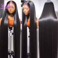 Wig Rambut Asli India Natural 13x6 13x4 Lace Front Wig Tanpa Lem HD Full Transparent Lace Front Wig untuk Wanita Kulit Hitam