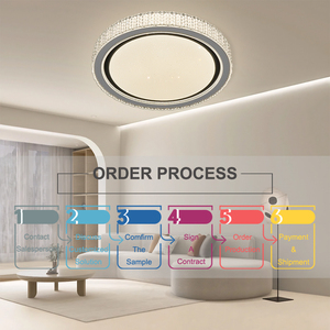 Lámpara de <span class=keywords><strong>Techo</strong></span> <span class=keywords><strong>LED</strong></span> Moderna con Control Remoto RGB, Atenuable, CCT Ajustable, para Hotel - Product Image 4