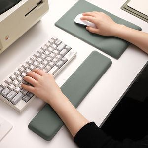 Chống trượt PU dựa mềm khăn cảm giác phong cách chuột Pad thiết lập bao gồm bàn phím trong kho - Product Image 2