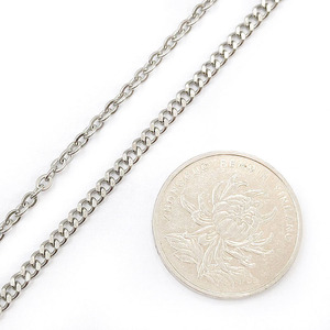 Stainless Steel Beveled <b>Cross</b> <b>Chain</b> 304 Grinding Small <b>Chain</b> For Bracelet Making Jewelry Findings Components - Product Image 4