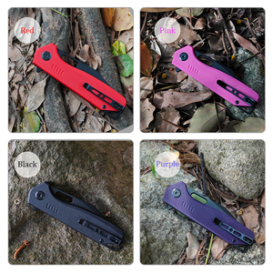 Emhtiii săn bắn dao 2025 xu hướng sản phẩm G10 Grip D2 cạnh <span class=keywords><strong>EDC</strong></span> cắm trại chiến thuật ngoài trời gấp Pocket Knife với 4 màu - Product Image 5