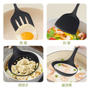 Bao Gồm Tất Cả 9-Mảnh Silicone Đồ Dùng Nhà Bếp Đặt Không Dính <span class=keywords><strong>Pan</strong></span> Và Nấu Ăn Muỗng Thực Phẩm Cấp Xẻng Cho Hộ Gia Đình Sử Dụng - Product Image 4