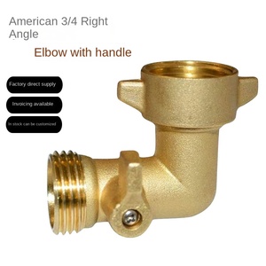 Hot bán 90 độ Mỹ 3/4 khuỷu tay duy nhất-cách Brass van bi cho vườn dừng góc doanh Hàn Phụ Kiện đường ống - Product Image 4