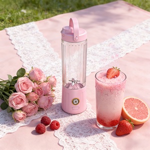 Licuadora Portátil Mini Comercial para Cocina, Funciona con Energía de Coche/Batería, Recipiente Libre de BPA, Control de Botón de un Clic, Licuadora para Smoothies - Product Image 3