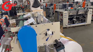 GUOTAI yüksek otomatik T-Shirt çanta yapma makinesi yaygın olarak kullanılan çevrimiçi teknik destek yeni durum plastik alışveriş kolu çantası - Product Image 5