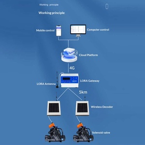 Contrôleur d'irrigation intelligent à capteur solaire DaringFish, électrovanne, décodeur sans fil de données à distance pour l'agriculture - Product Image 3