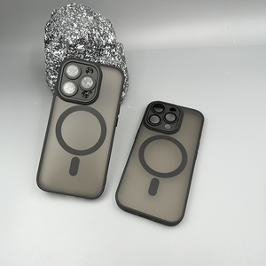 Custodia magnetica per telefono cellulare per <span class=keywords><strong>iPhone</strong></span> 11 12 <span class=keywords><strong>13</strong></span> 14 15 16 <span class=keywords><strong>Pro</strong></span> Max <span class=keywords><strong>con</strong></span> <span class=keywords><strong>protezione</strong></span> per obiettivo della <span class=keywords><strong>fotocamera</strong></span> <span class=keywords><strong>Cover</strong></span> magnetica posteriore opaca - Product Image 4