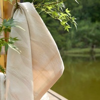 Ensemble de literie de luxe YCSP 4 pièces, tissage de luxe et dorure, café, 100% coton à fibres longues, drap de lit doux, housse de couette et taies d'oreiller