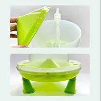 Mangeoire automatique pour volailles de 4 kg à 8 kg, seau d'alimentation pour pigeons, poulets, canards, oies, équipement d'alimentation en plastique pour volailles
