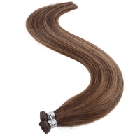 Extensions de cheveux vierges Remy chinois doublement étirés, invisibles, balayage, trame unique, cuticules alignées, qualité Genius, pour tissage en gros
