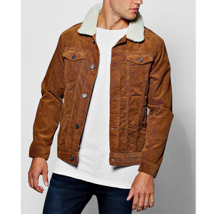 Fashionable borg collar jacket men For 