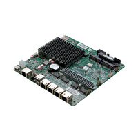Placa Base Industrial ITX-M41E Compatible con DDR4, 1x MSATA, Celeron J4125, 4LAN, SIM, Sin Ventilador, X86, Router Firewall