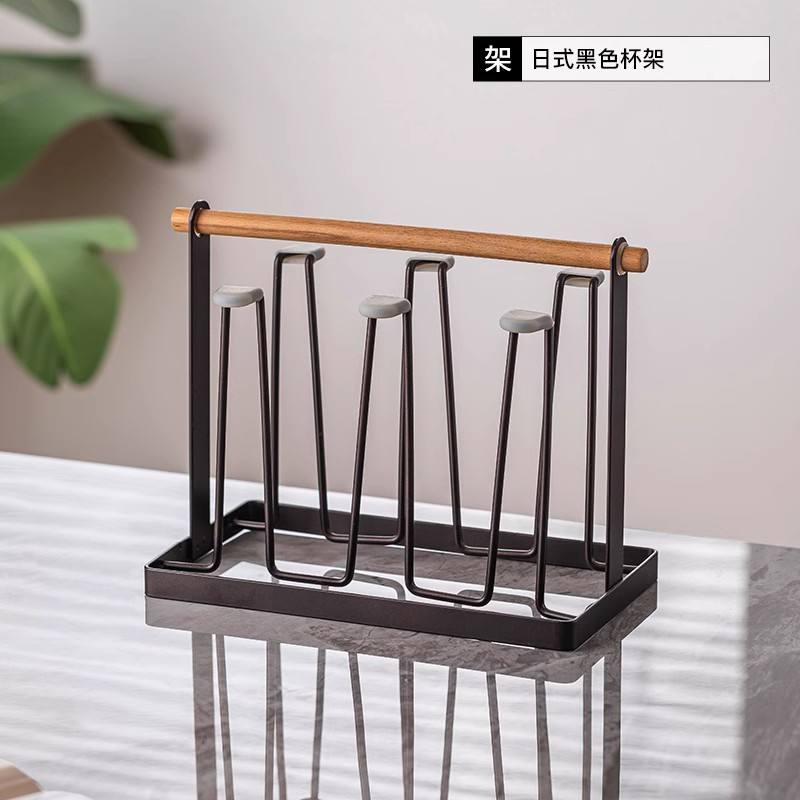 Porte-gobelet noir de style japonais