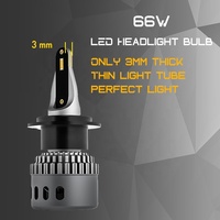 Puissant 66W H7 ampoule LED phare de petite taille Canbus C6 amélioré 6000lm pour les voitures VW Toyota Honda éclairage amélioré