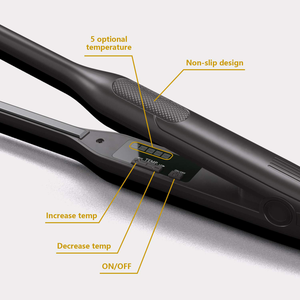 Nueva Plancha de Pelo Eléctrica de Titanio Delgada de 3/10 Pulgadas, Calentamiento Rápido, Temperatura Variable, Portátil, LED, Apagado Automático en 1 Hora - Product Image 2