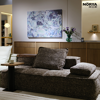 Canapé d'angle modulaire en tissu NORYA, moderne et confortable, avec fonction massage, suite de salon personnalisée de luxe pour hôtel et salon