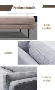 Marco de madera de alta calidad muebles de Sala Europea <span class=keywords><strong>2</strong></span> plazas sofá seccional moderno sofá de la tela para el hogar - Product Image 3