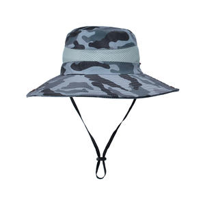 Vente en gros Chapeau d'extérieur décontracté Jungle à bords ronds en <span class=keywords><strong>filet</strong></span> Chapeau <span class=keywords><strong>de</strong></span> randonnée et <span class=keywords><strong>de</strong></span> pêche Chapeau <span class=keywords><strong>de</strong></span> pêcheur avec crème solaire camouflage - Product Image 1