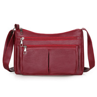 Nouveau Sac Bandoulière Souple et Tendance 2025 avec Fermeture Éclair Simple et Boucle pour Femme Toutes Saisons