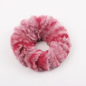 Moda invierno srunchie pelo de piel sintética scrunchies lazos para el cabello bandas elásticas pelo manojo titular