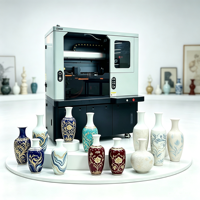 Machine d'impression UV à jet d'encre haute précision et haute vitesse avec tête d'impression Epson I1600 pour céramique, verre, plastique, métal, vase cylindrique