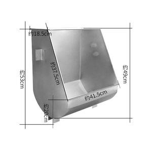 Mangeoire en acier inoxydable pour porcs, abreuvoir pour truies, équipement d'élevage porcin, cage de maternité, enclos d'insémination - Product Image 3