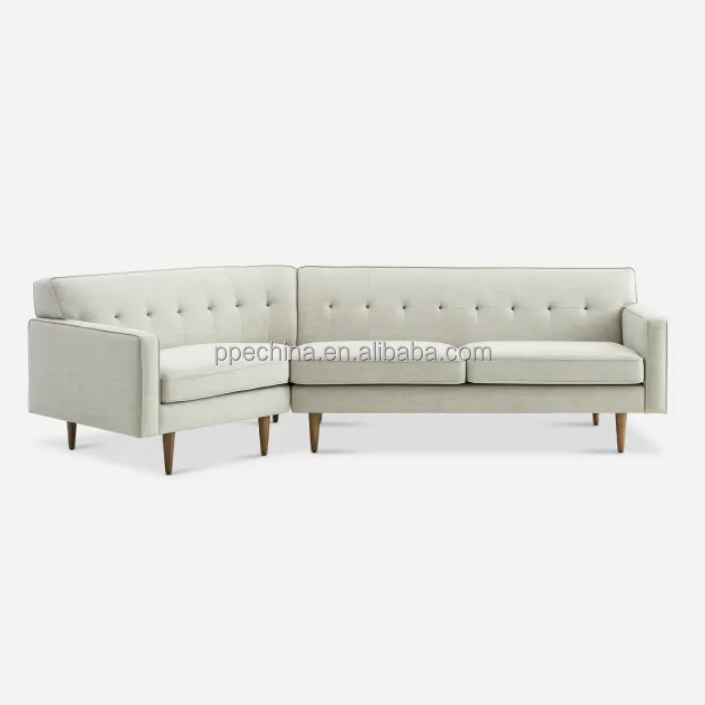 Wholesale sofa set for living room fabric seats size simple modern corner sofa Nordic linen washable sofa set furniture