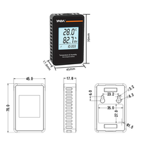 Sensor de Temperatura y Humedad con Control Remoto LCD RS485 Modbus RTU para Centros de Datos Industriales y Almacenes, Venta al Por Mayor de Fábrica OEM