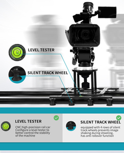 Jianmei Hợp kim nhôm LDH-2m máy ảnh thanh trượt Hướng dẫn sử dụng/điện máy ảnh DSLR chuyên nghiệp máy ảnh ổn định vô hạn Ext - Product Image 4