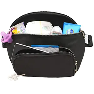 Organisateur de poussette de grande capacité avec Logo personnalisé avec crochets universels pour poussette, sacs à couches pour maman et bébé