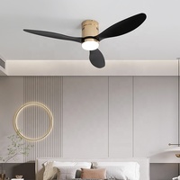 CB certifié CE 52 pouces réversible ventilateur de plafond lumière moteur à courant continu télécommande ventilateur de plafond Led avec lampe