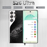 Smartphones S26 Ultra 5G Double SIM Deca Core 144Hz 7,3 Pouces Android 14 100W Reconnaissance Faciale Français Anglais